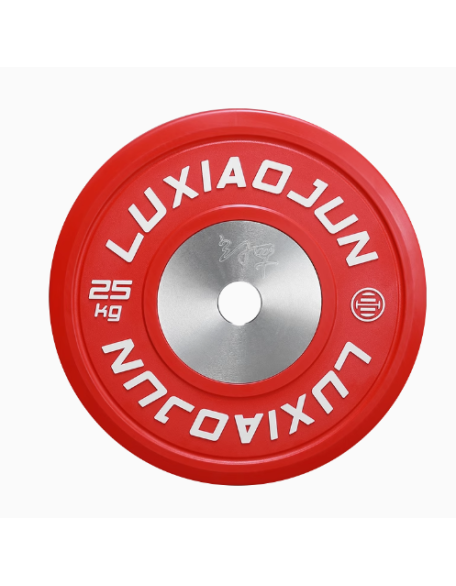 LUXIAOJUN Lu Xiaojun barbell competition piece weightlifting rubber piece fitness colorful barbell plate