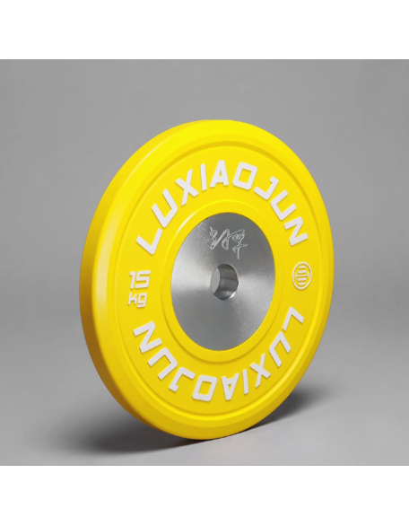 LUXIAOJUN Lu Xiaojun barbell competition piece weightlifting rubber piece fitness colorful barbell plate